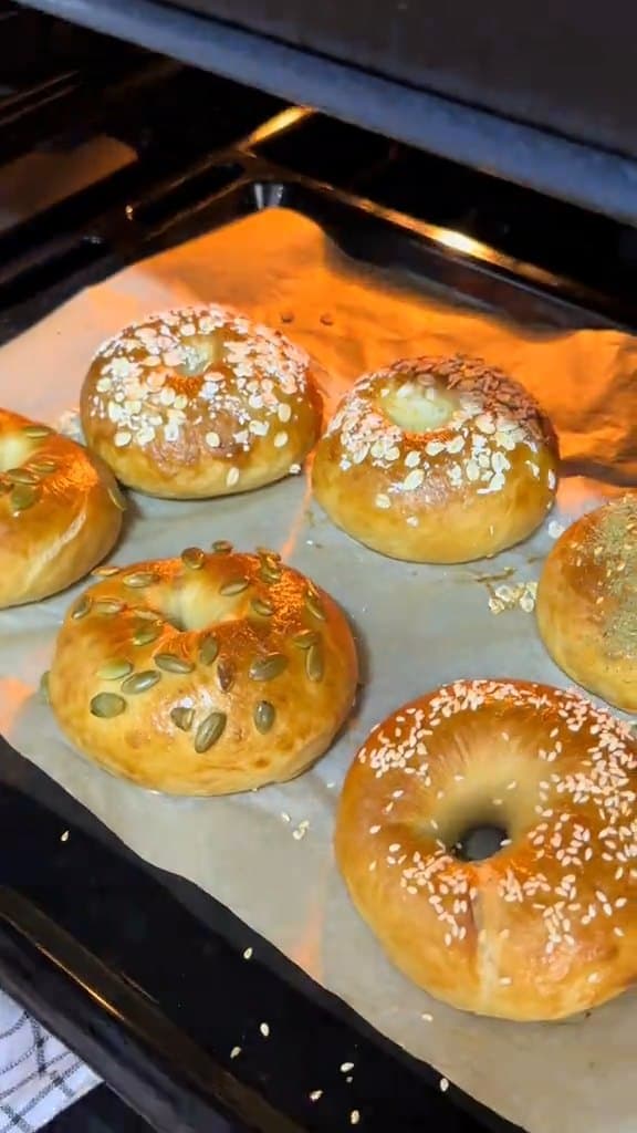 خبز البيغل المنزلي – Bagels